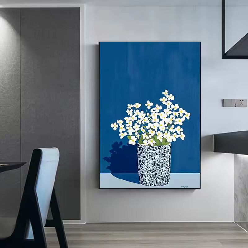Modern Floral Art Poster Botanical Prints Canvas Still Life Painting Wall Art Pictures Home Living Room Boho Floral Decoration